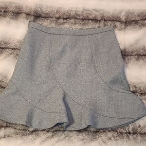 J. Crew wool fluted skirt